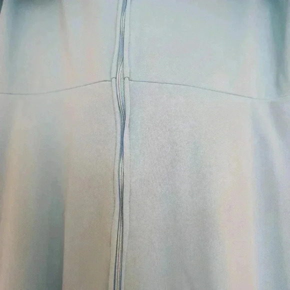 Stunning vintage blue 1970s evening  cape dress size medium - Picture 10 of 10